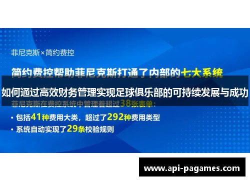 如何通过高效财务管理实现足球俱乐部的可持续发展与成功